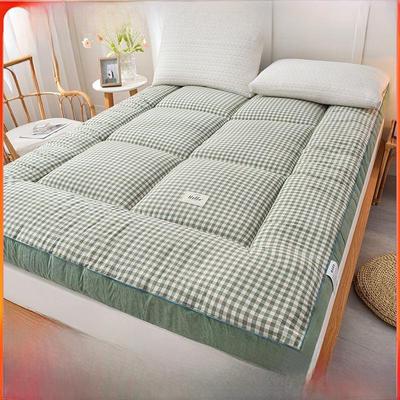 Толстый стеганый наматрасник из микрофибры, окрашенной пряжей – Мягкий, складной наматрасник для дома или общежития