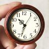 Miniature Retro European Wall Clock For Dollhouses Furniture ABS Portable And Detailed Design