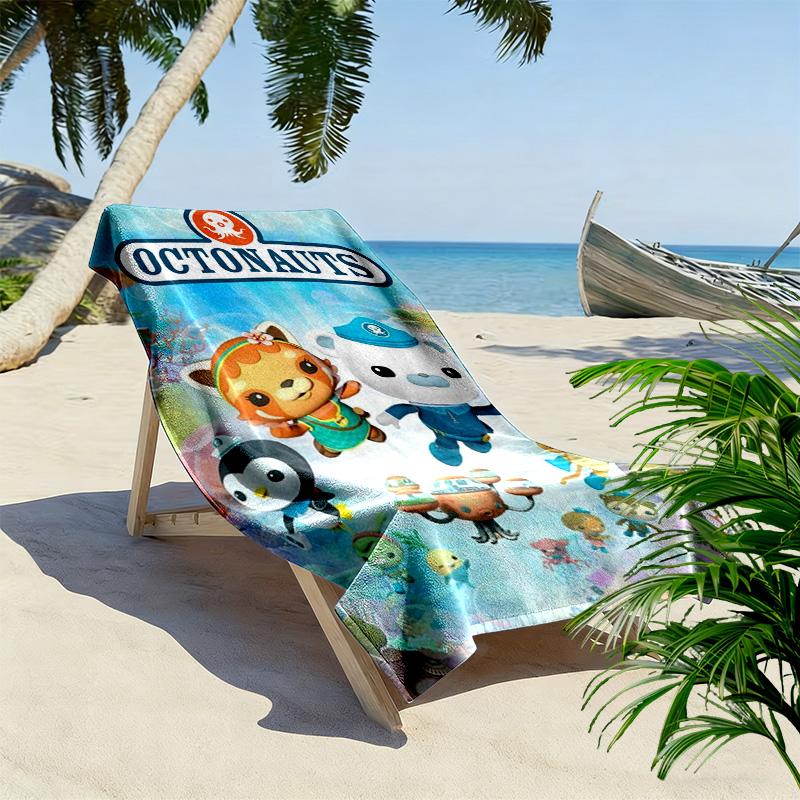 Octonauts 2D Flat Print Beach Towel, Large Soft Quick Dry Towel for Beach Camping SwimmingSSTJ0917312