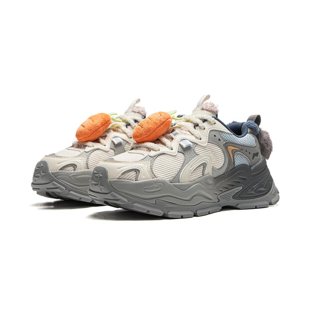 Disney x Li Ning Звезда Нескользящие, Износостойкие, Дышащие, Легкие Покрытие Низкие Повседневные Кроссовки Женские AGCV252-1