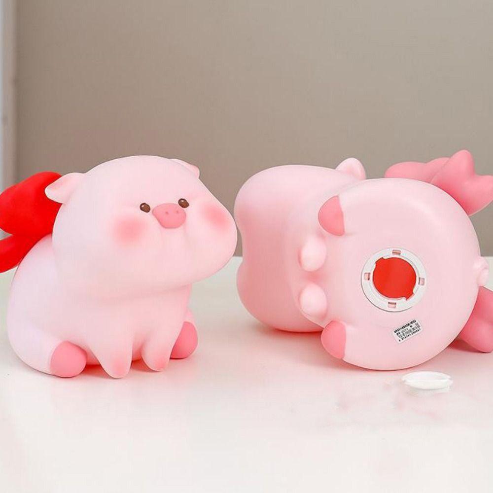 Pig Piggy Coin Bank Waterproof Safe Deposit Box Piggy Bank Model Savings Jar  Home Decoration