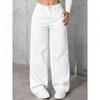 Womens High-Waisted Straight Leg Denim Jeans Loose Fit Plus Size Casual Pants 2026