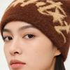 Winter Faux Mink Knit Beanie Unisex Streetwear Warm Jacquard Hat