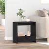 Side Table Black Oak Effect 50 x 26 x 50 cm