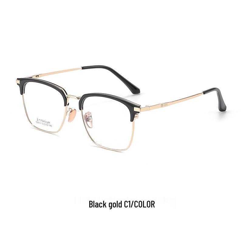 Danyang Men's Gold Rim Myopia Eyeglass Frames - Ultralight Comfortable Alloy Design
