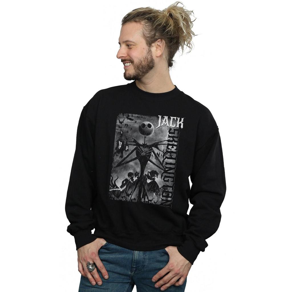 Disney Mens Nightmare Before Christmas Skellington Sweatshirt