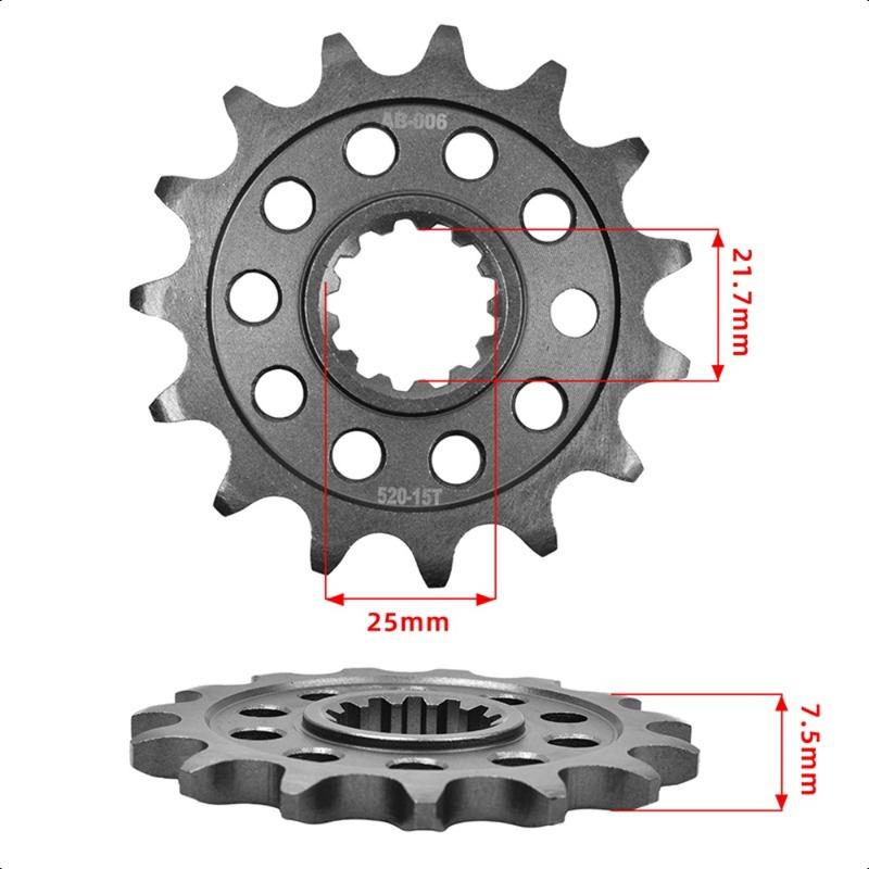 1pc 520 15T 16T JTF1536 Front Sprocket Gear Staring Wheel Cam for Kawasaki ZX-6R ZX636 Ninja ABS