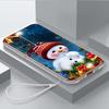 Роскошный чехол для телефона из ТПУ с ремешком для Xiaomi Poco F4 F5 M4 M5 X3 X4 X5 13T Redmi Note 10S 11S 10C 13C A7 Merry Christmas Bear Deer art cute