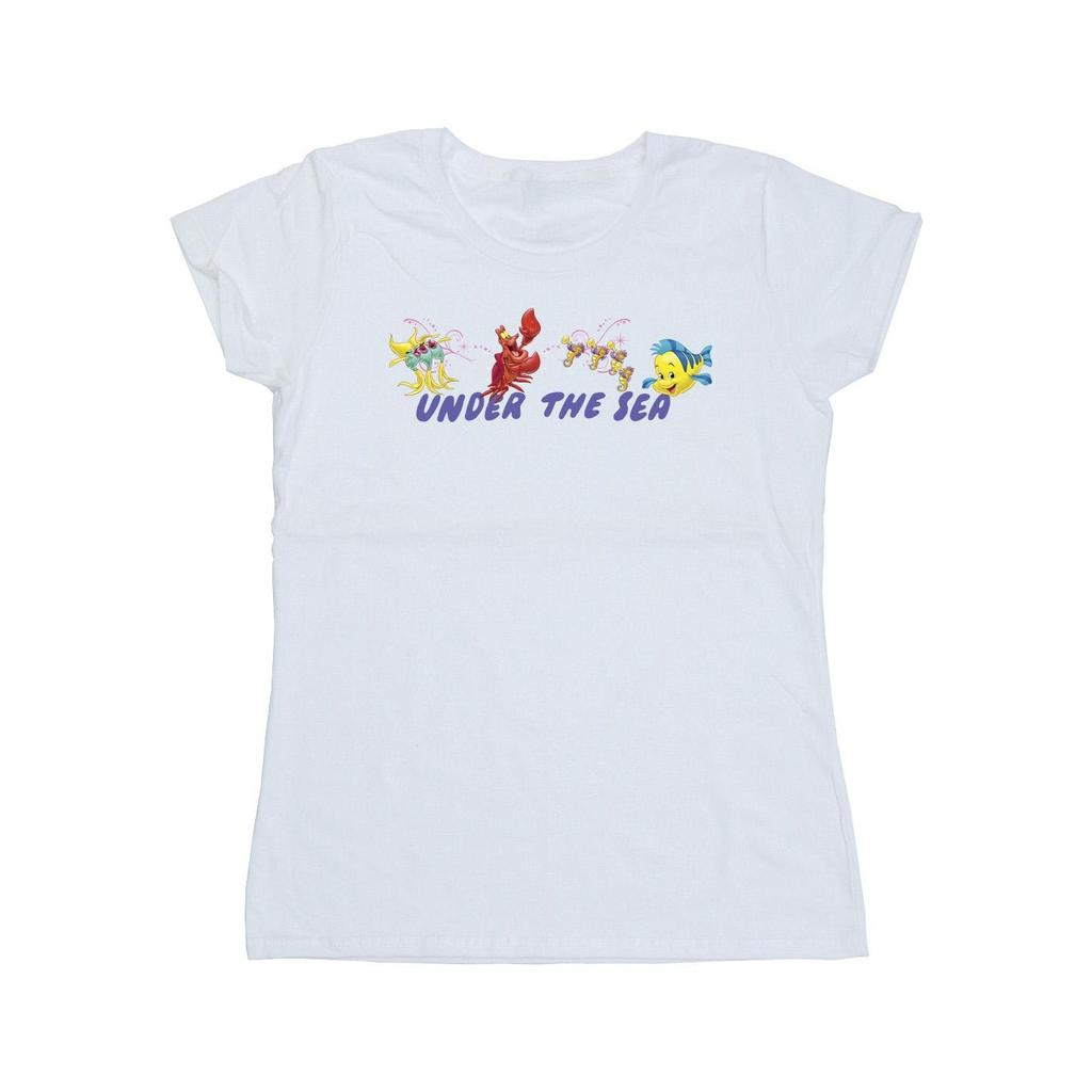 Disney Womens/Ladies The Little Mermaid Under The Sea Cotton T-Shirt