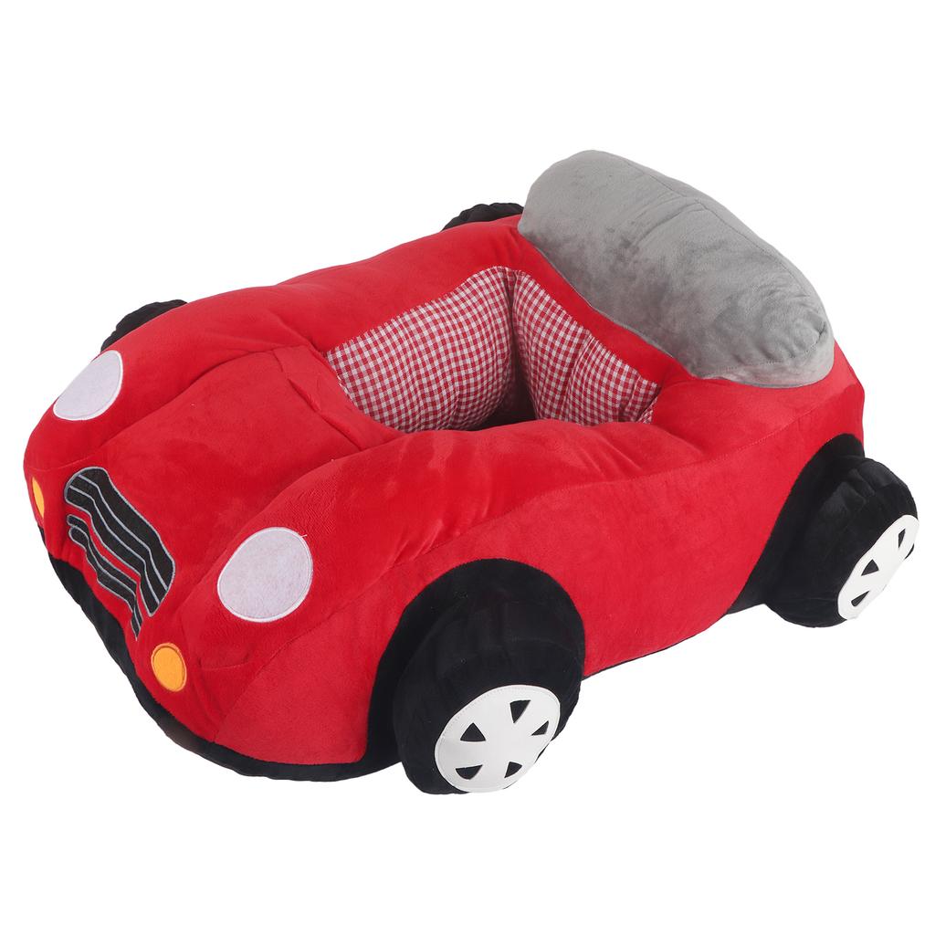 Baby Stuffed Car Toy Cartoon Car Cloth Safety Chair Soft Colorful Car Playing Center Toy Red 27.6 X