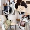 Fashionable Large Capacity Tote Bag With Top And Synthetic Leather Interior For Casual Outings