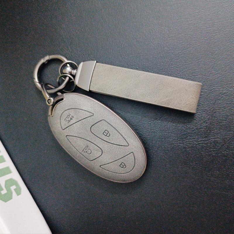 Lightweight Key Case for Hyundai Grandeur GN7 Kona Ev Lonic 2023 7 Button Remote Smart Car Key Cover Holder Keychain Accessories