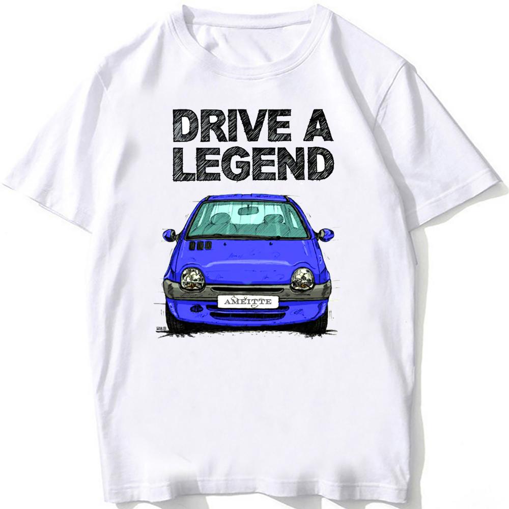 Drive The Legend Франция TWG 90-х Электромобиль Футболка Унисекс Летняя Мужская С коротким рукавом Харадзюку Белая Хип-Хоп Повседневная Футболки для мальчиков Модные Топы