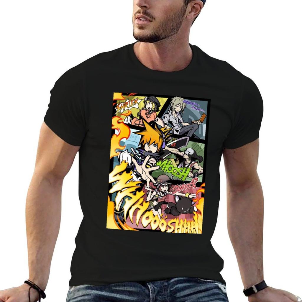 The World Ends With You Artwork Poster T-Shirt man t shirts for men t shirt man plain T-Shirt