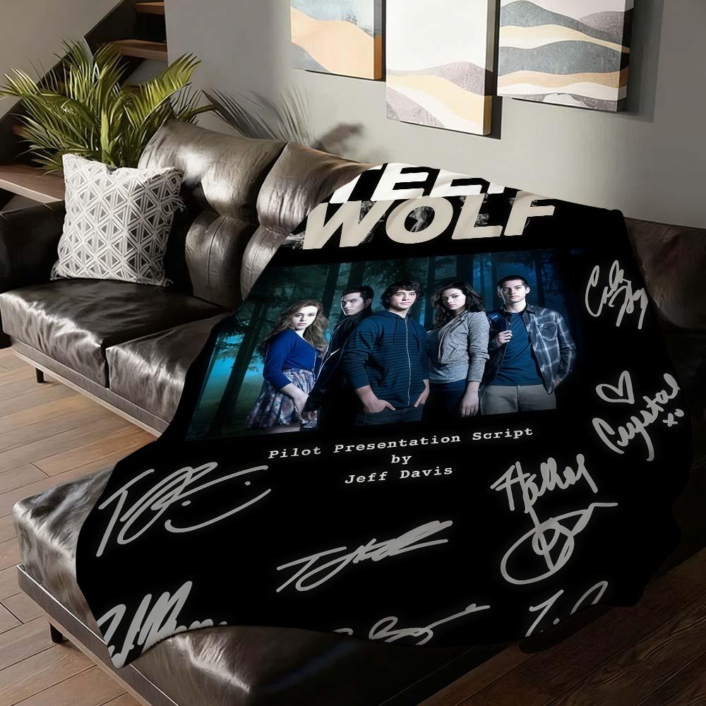 Fantasy TV series Teen Wolf Blanket For Sofa Office Bed Plane Travel Sleep Read Relax Camping Soft And Warm