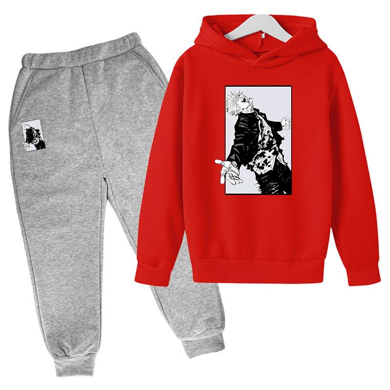 Японская аниме-печать 2024 Детская одежда Мальчики Детские комплекты для младенцев Одежда для девочек от 9 до 12 лет Домашняя одежда