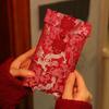 Faux Silk Red Envelope Chinese Wedding Red Pocket Lucky Money Hongbao