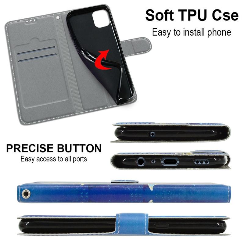 For Alcatel 1S 2020 5028Y Case Magnetic Flip Leather Phone Case for Alcatel 1S 2020 5028D 5028A Painted Wallet Card Book Cover