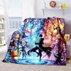 The 3D printed "Sword Art Online" flannel blanket is warm, comfortable, and soft, suitable for use in bedrooms, beds, sofas, 001