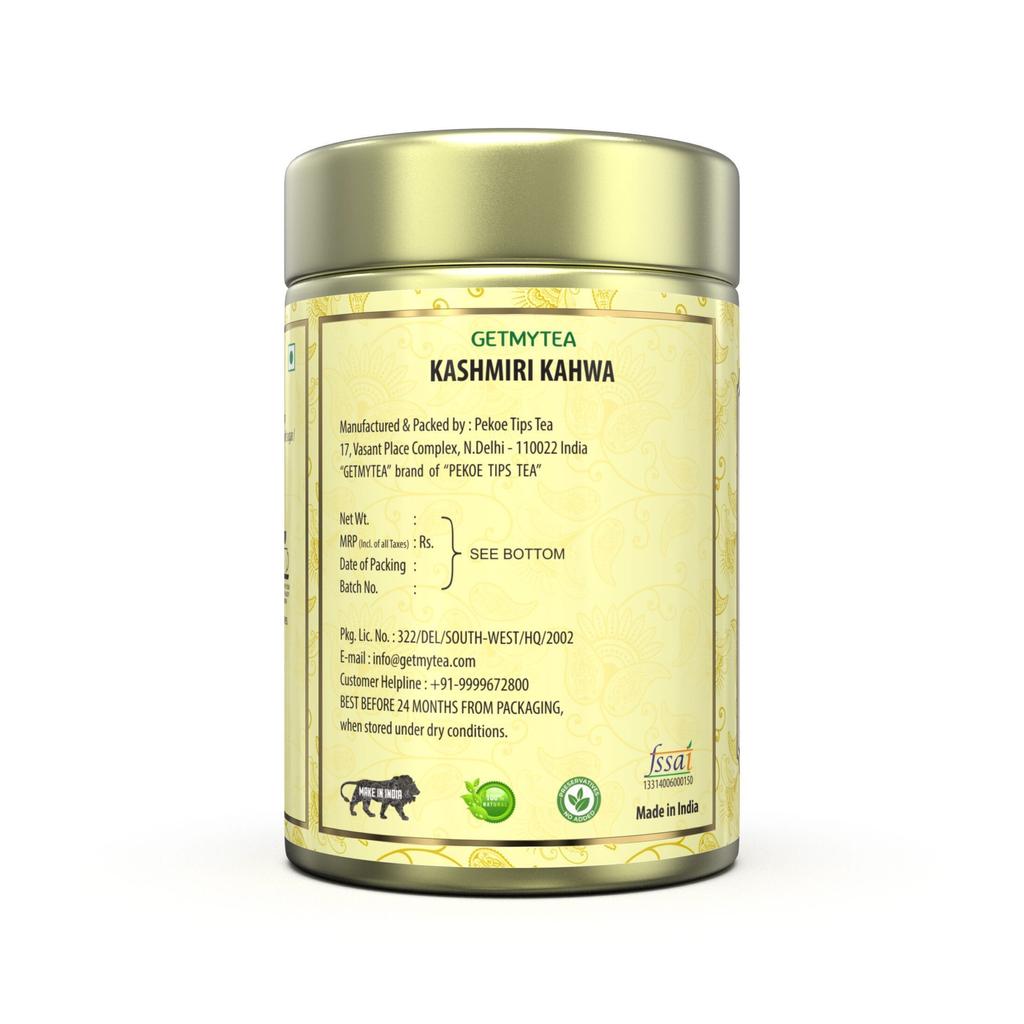 Кашмирский Кахва Чай с Корицей и Кардамоном (100 г), Kashmiri Kahwa Cinnamon & Cardamom,  Getmytea