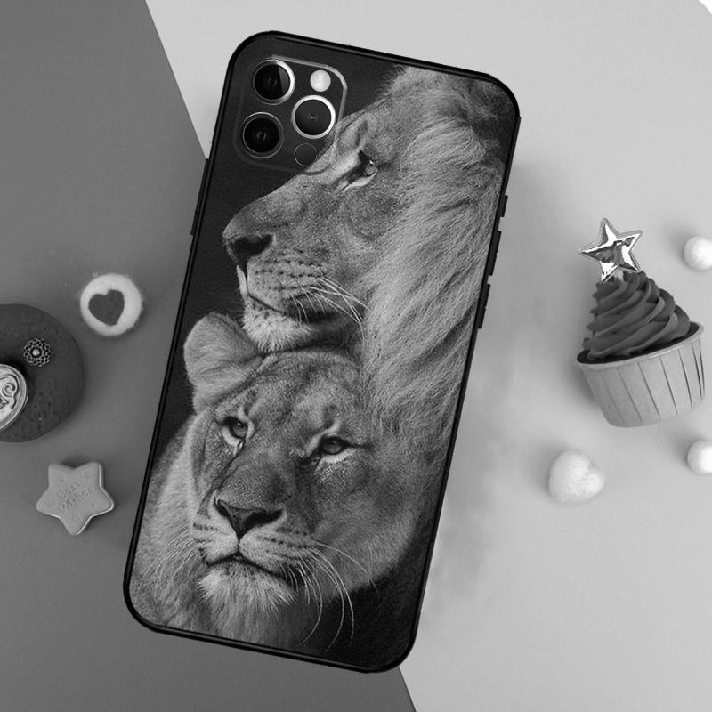 Чехол для телефона с изображением леопарда, тигра, льва Для iPhone 17 16 14 13 12 11 15 Pro Max 12 13 Mini 16E 17 Air Ударопрочный чехол