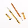 7Pcs Pen Bee Rabbit Giraffe 0.5Mm Colored Pen Core Neutral Pen Cartoon Animals Erasable Gel For Writing School Supplies