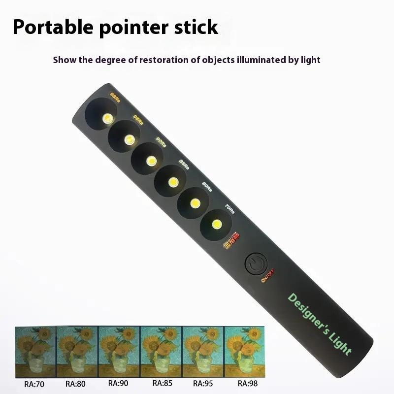 Portable Color Temperature Lamp Stick Simple Professional USB Rechargeable 2700K‑6000K 6 Modes For Photographic Fill