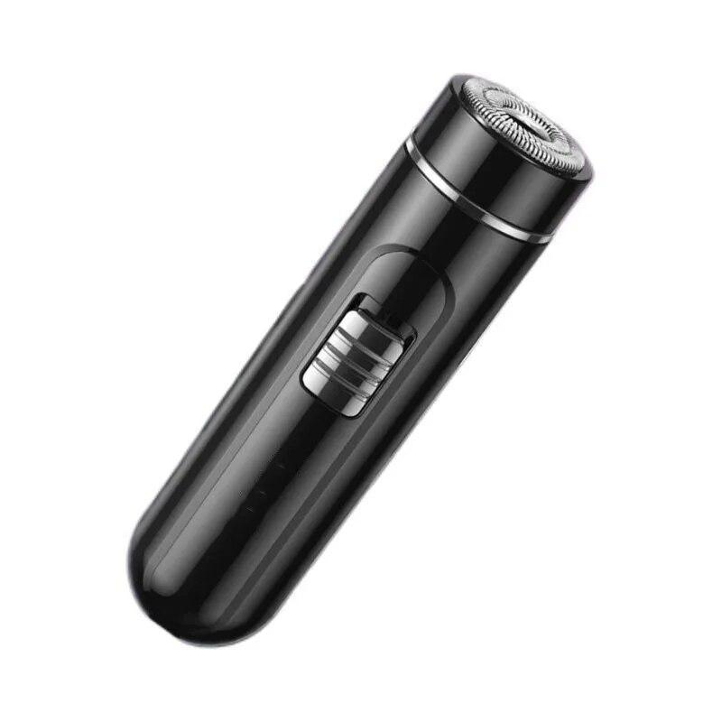 1PC Compact & Convenient Electric Razor for Men - USB Rechargeable, Wet & Dry, Easy One-Button Use - Perfect for Home, Car & Travel!