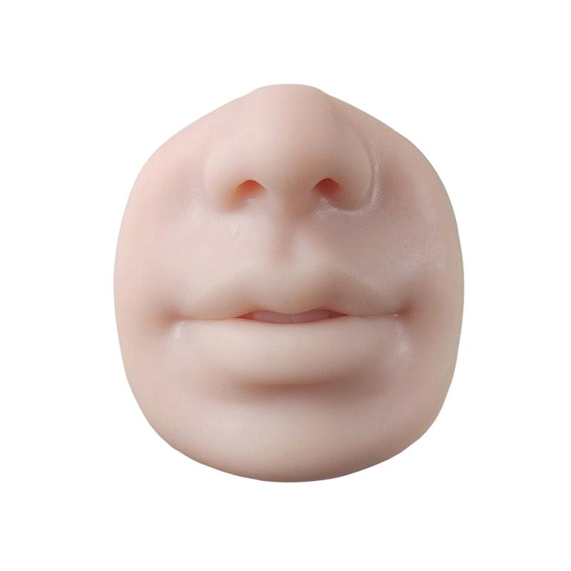 1Pc 5D Silicone Tattoo Nose Lips Model Practice Skin Lip Makeup Training
