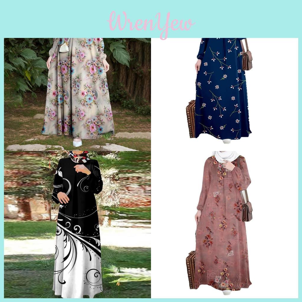 Religious Tribal Maxi Dress With Printed Fabric For Formal Events And Home Use