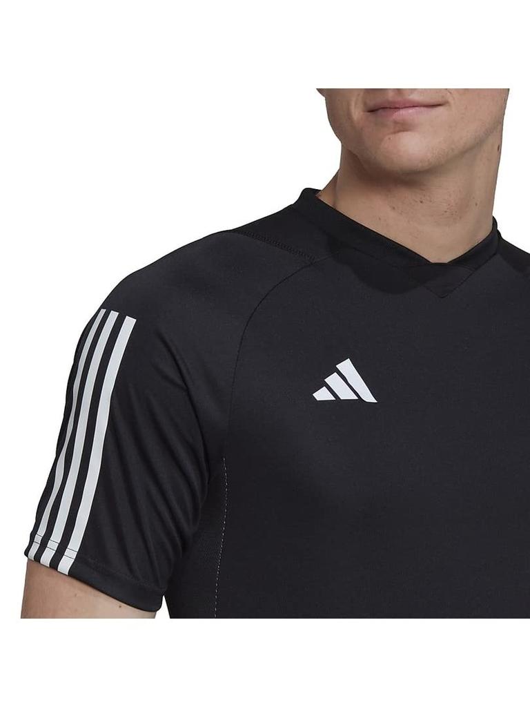 Футболка Adidas Tiro 23 Competition Jersey для футбола, с коротким рукавом, черная, размер XL, мужская, (DD442), (HK7638)