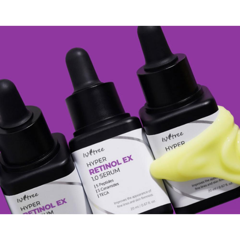 ISNTREE Сыворотка Hyper Retinol EX 1.0 20 мл - Упругость Лифтинг Обновление, Корейская