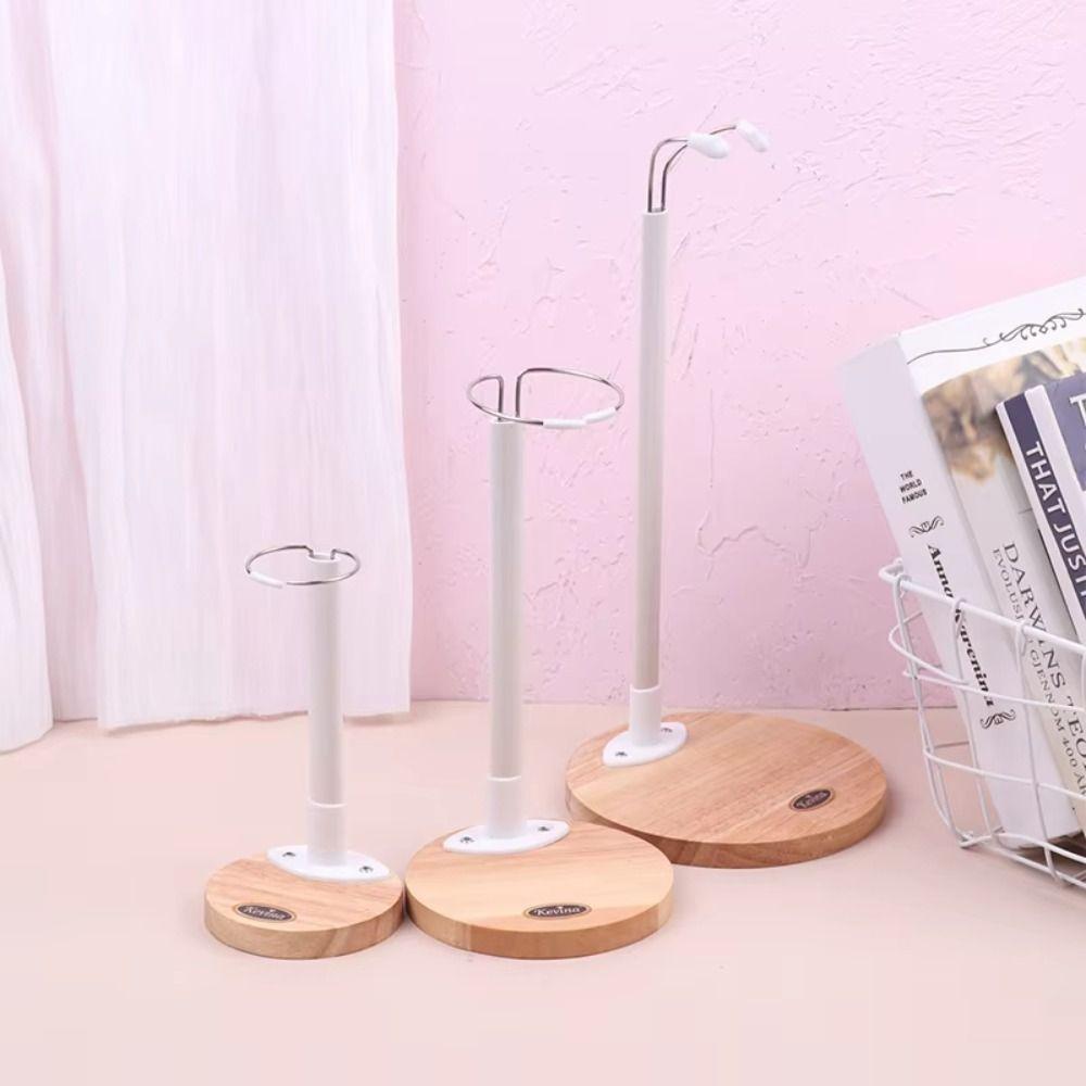 Plastic Support Doll Display Holder Wooden Base Action Figure Stand Doll Stands  Adult Children