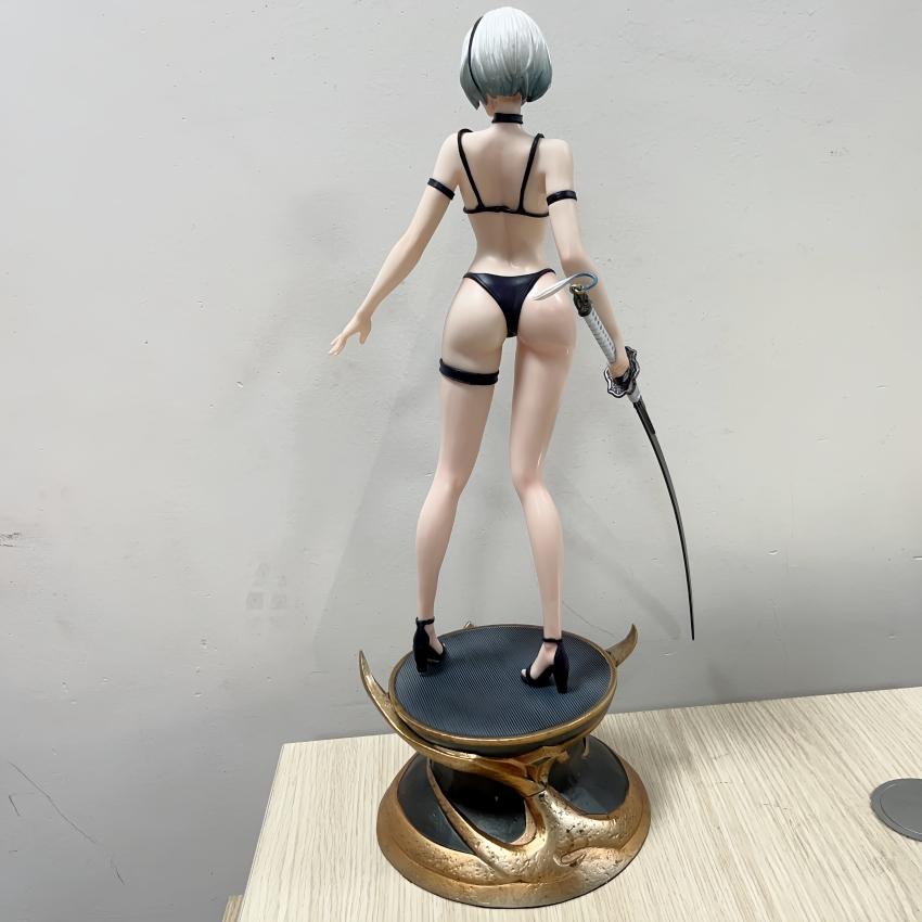 55СМ NieR: Автоматы YoRHa Нет. Тип 2B 2A 2 A B версия девушка жесткий ПВХ Фигурка Игрушка Статуэтка для игры Коллекция для взрослых Аниме Модель Кукла подарки