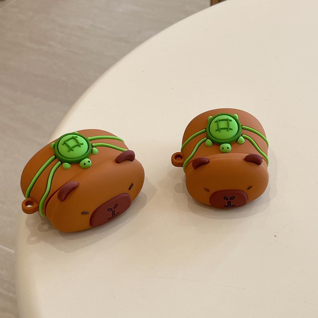 Чехол для AirPods Pro apple bluetooth гарнитуры, кейс с капибарой, 2/3/4, милый чехол с капибарой