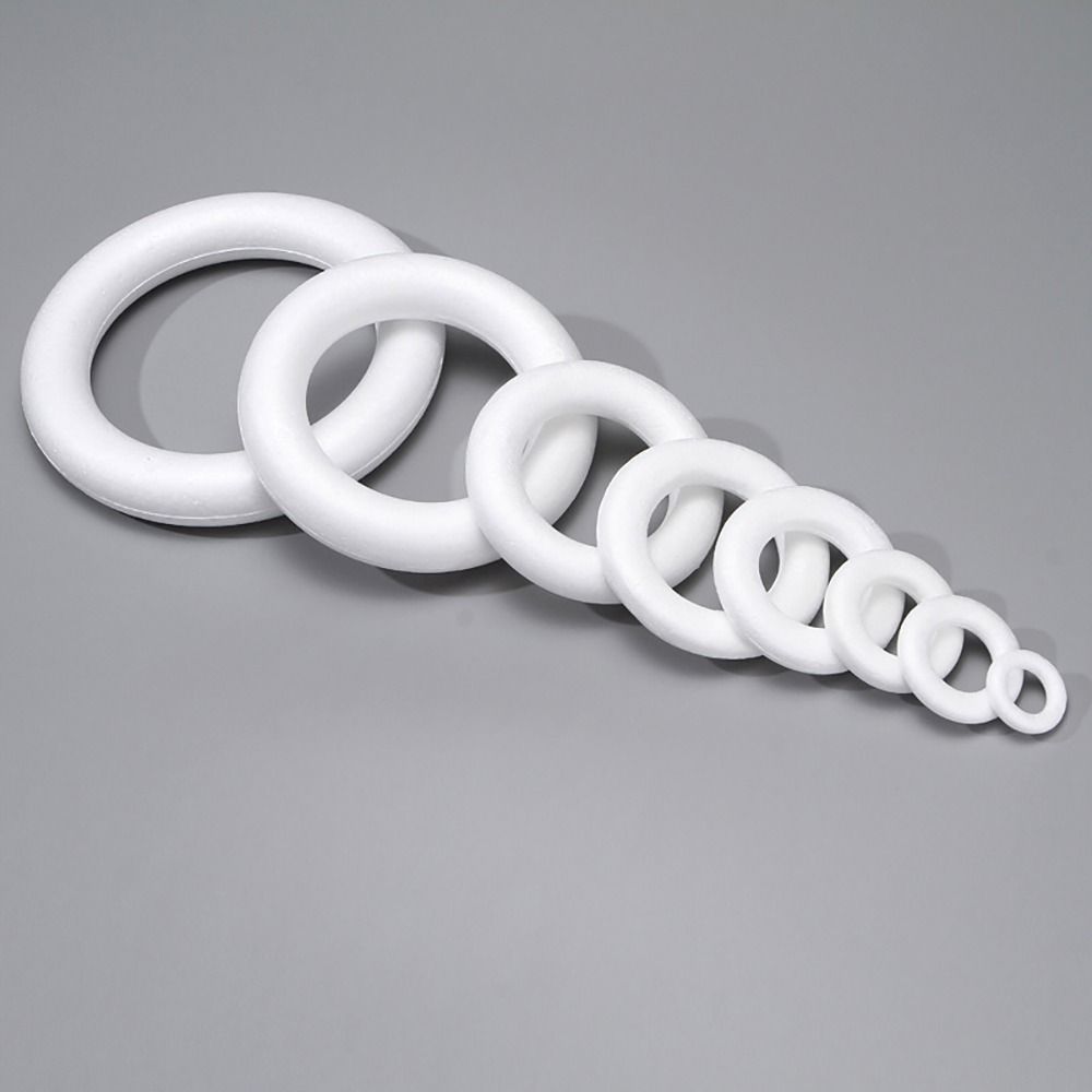 1Pcs Polystyrene Foam Ring Round Wedding Party Decorations New DIY Handmade Wreath
