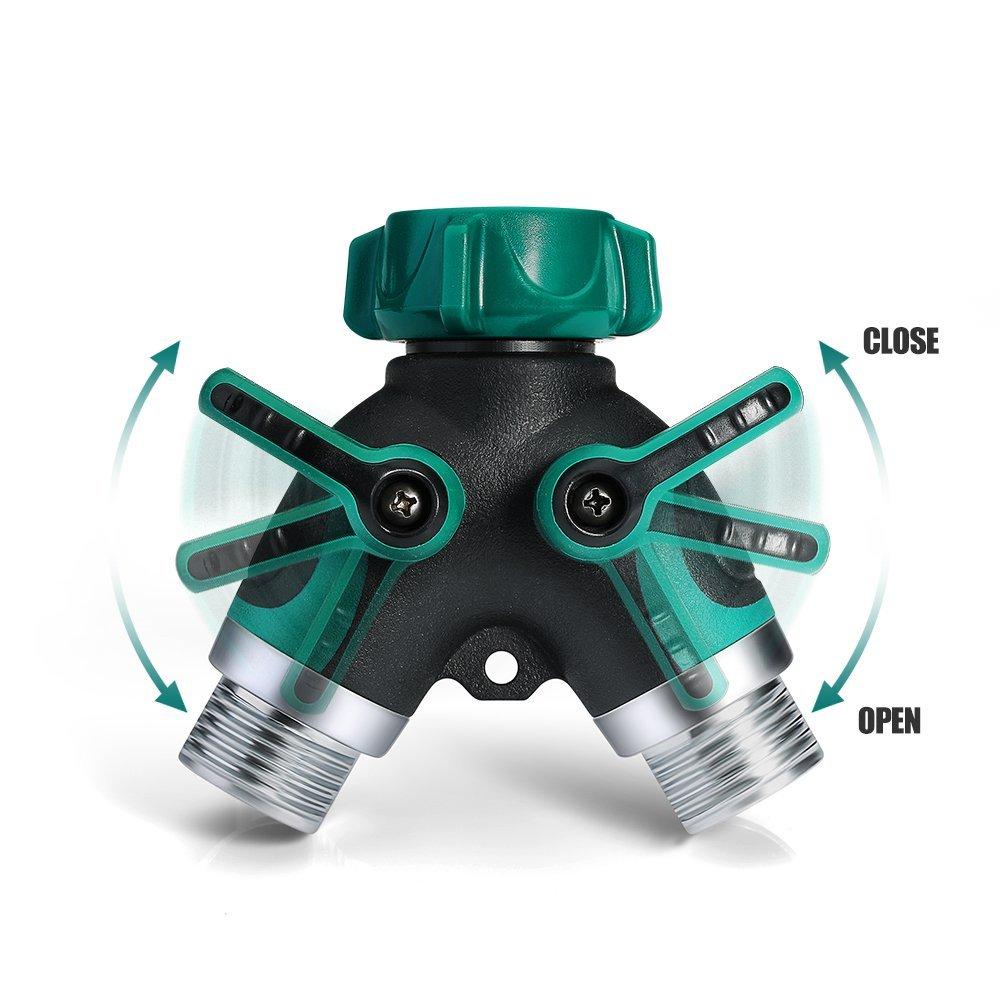Zinc Alloy Y 2-Way Hose Splitter Connector as Garden Home Accessory