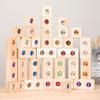 Kids Wooden Early Educational Creative Large Acrylic Transparent Gem Building Blocks Toy