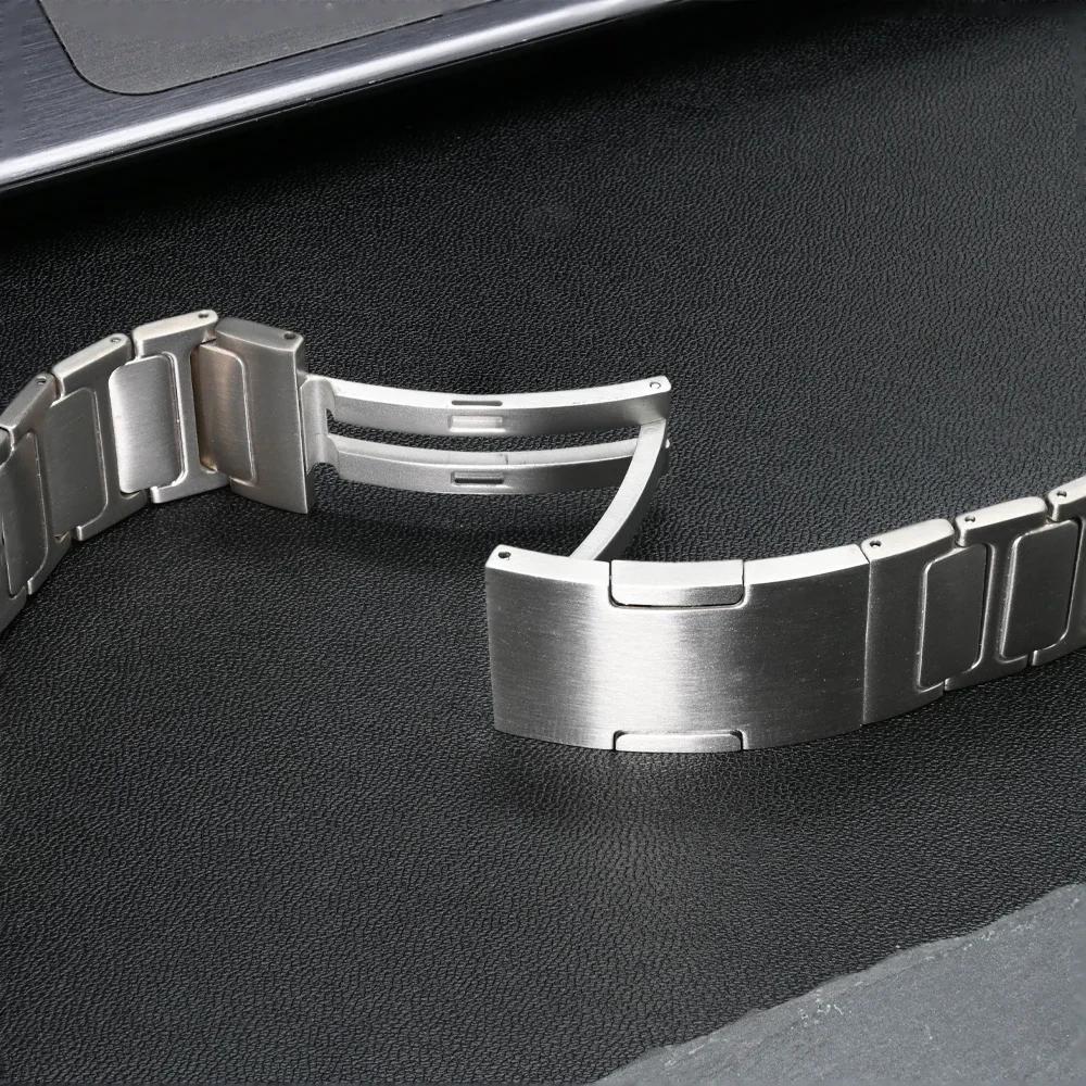 Роскошный титановый ремешок для Samsung Watch 7 Ultra 47 мм, браслет-звенья для samsung galaxy ultra 7 47 мм, металлический ремешок без зазоров