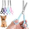 Ножницы для ухода за собаками, кошками, 6,69 дюйма, плоские безопасные круглые кончики, ножницы с изогнутым лезвием, острые парикмахерские ножницы от кашля для домашних животных