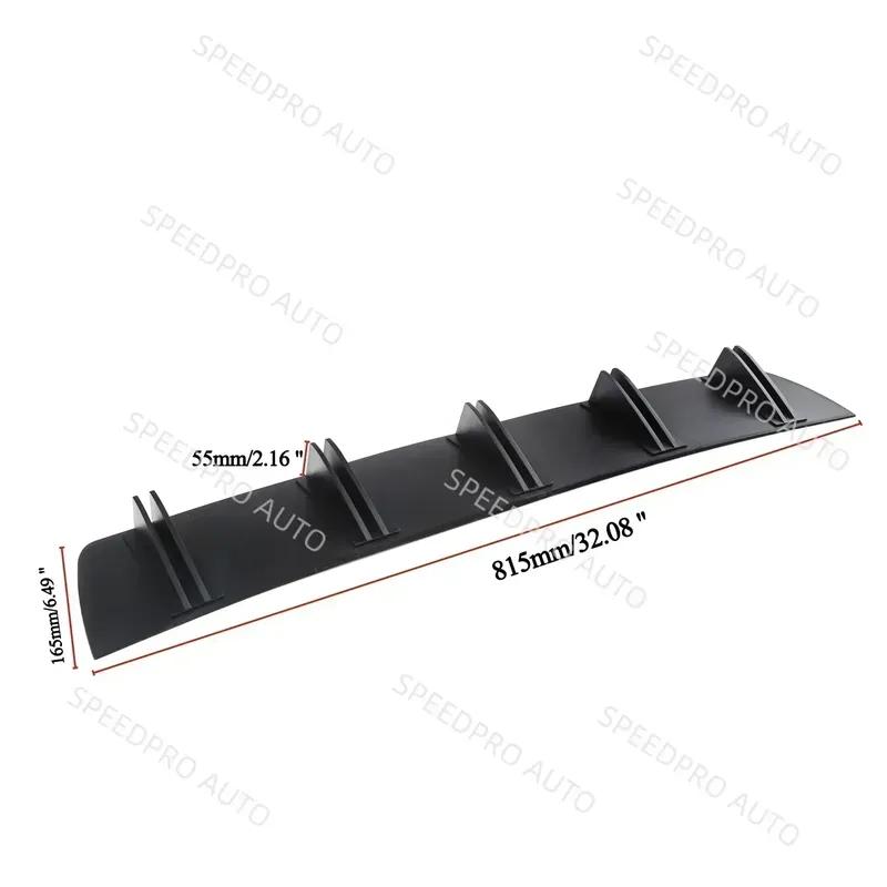 Rear Diffuser 5 Fins Shark Bumper Splitter Spoiler Lip For Jetta MK6 6.5 MK7 Car Body Kit Accessories Carbon Fiber
