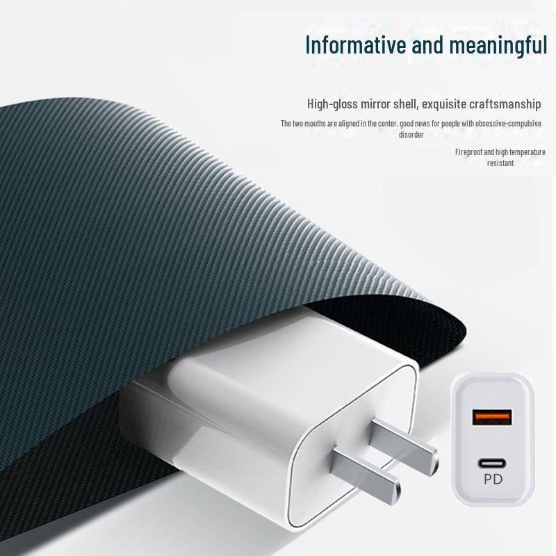 Быстрое USB-зарядное устройство 20 Вт, PD и QC Flash Charging для устройств Apple, Android, Huawei, Type-C
