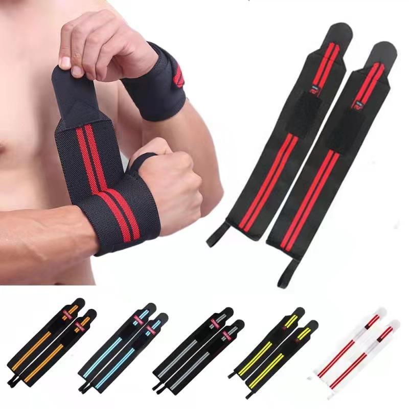 Gym Fitness Weightlifting Powerlifting Wrist Brace Support Strap Weight Lifting Wristband Elastic Breathable Wrist Wraps Bandage