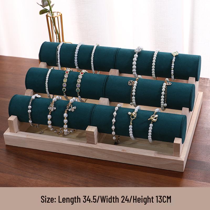 Solid Wood Bracelet, Bangle, Watch, Hair Tie, Beads, Jewelry, and Necklace Display Stand