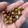 Оптимизированные 10 мм ретро-бусины из distressed amber, круглые, россыпью
