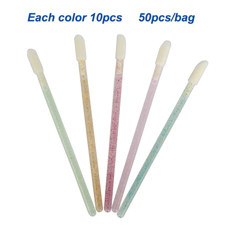 Disposable Crystal Mini Eco Friendly Portable Cosmetic Lipstick Lip Gloss Applicator Makeup Tool Exfoliator Scrub Lip Brush
