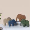 Morandi Color Elephant Figurine: Kids' Room Decor Prop, Creative Soft Ornament for Living Room and Entrance