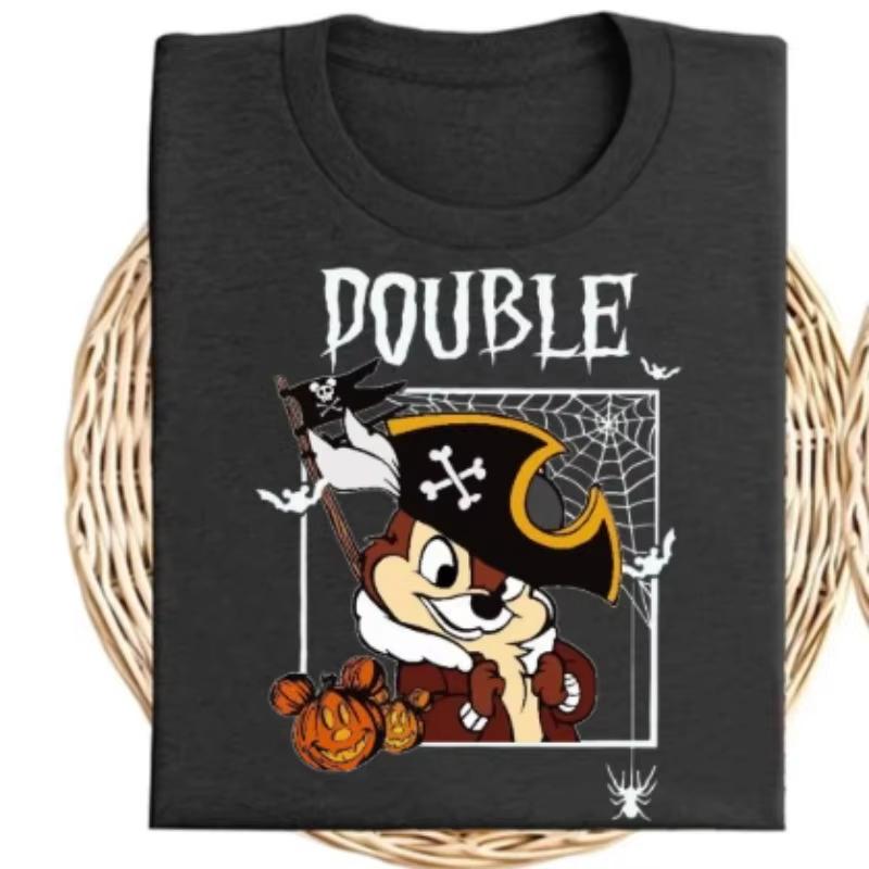 Chips and Dell Pirates Double Trouble Halloween   Birthday Party TShirt  land Trip Family Costume Shirt