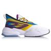 Li Ning Transcend Нескользящие износостойкие низкие беговые кроссовки мужские Бело-синие AGLQ029-3