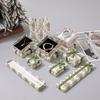 Vintage Green Jewelry Gift Box for Rings, Necklaces, Lipstick, Perfume & Watch with Classic Print